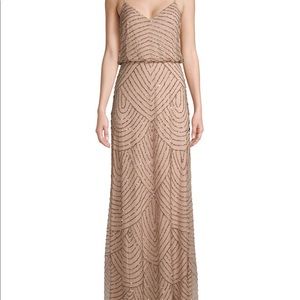 Adrianna Papell Embellished Blouson Long Dress